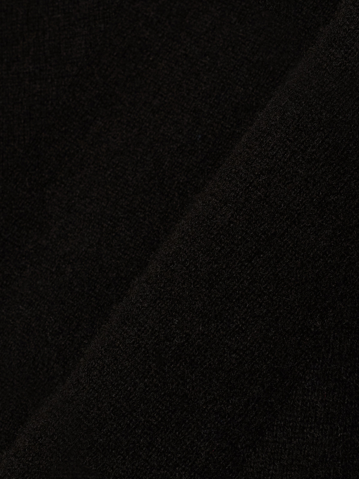 Cashmere crew neck logo knit