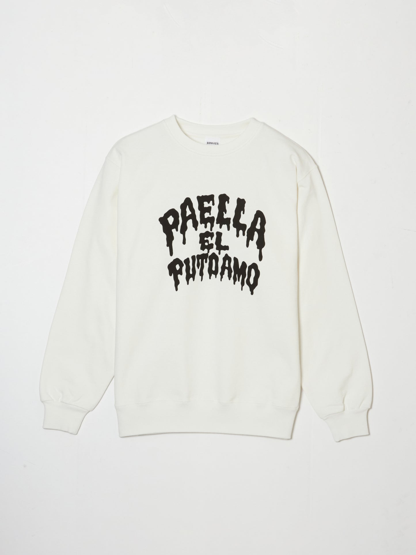 ブエナビスタのPAELLA EL PUTO AMO SWEAT・ホワイト
