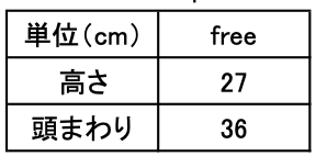 サイズ表