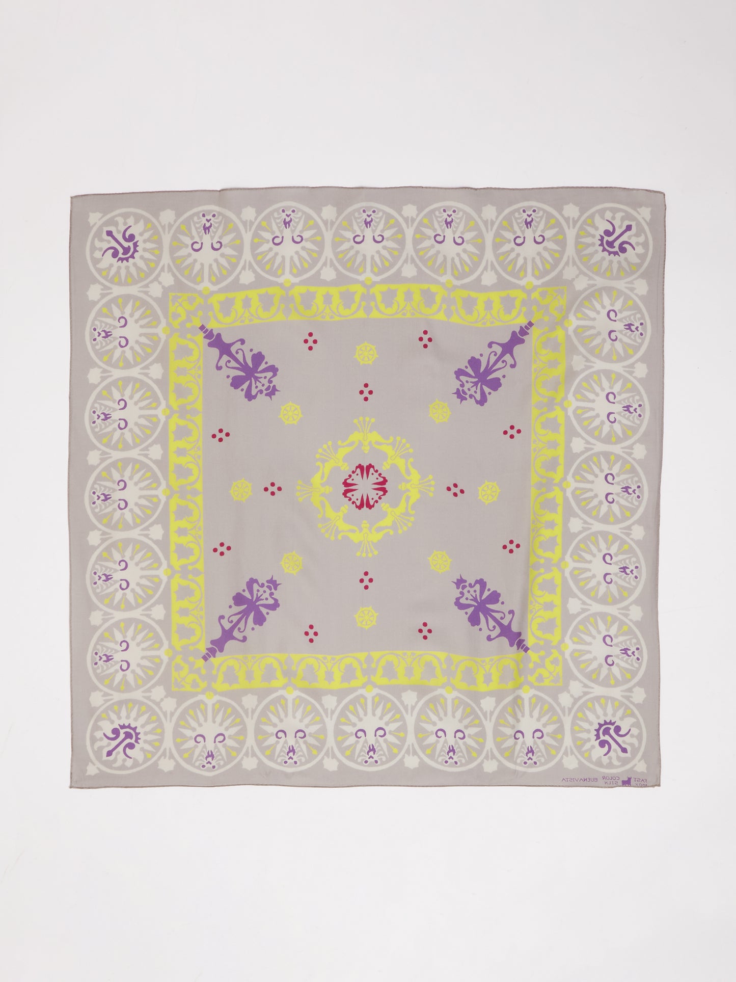 Colored Bandana Silk Scarf
