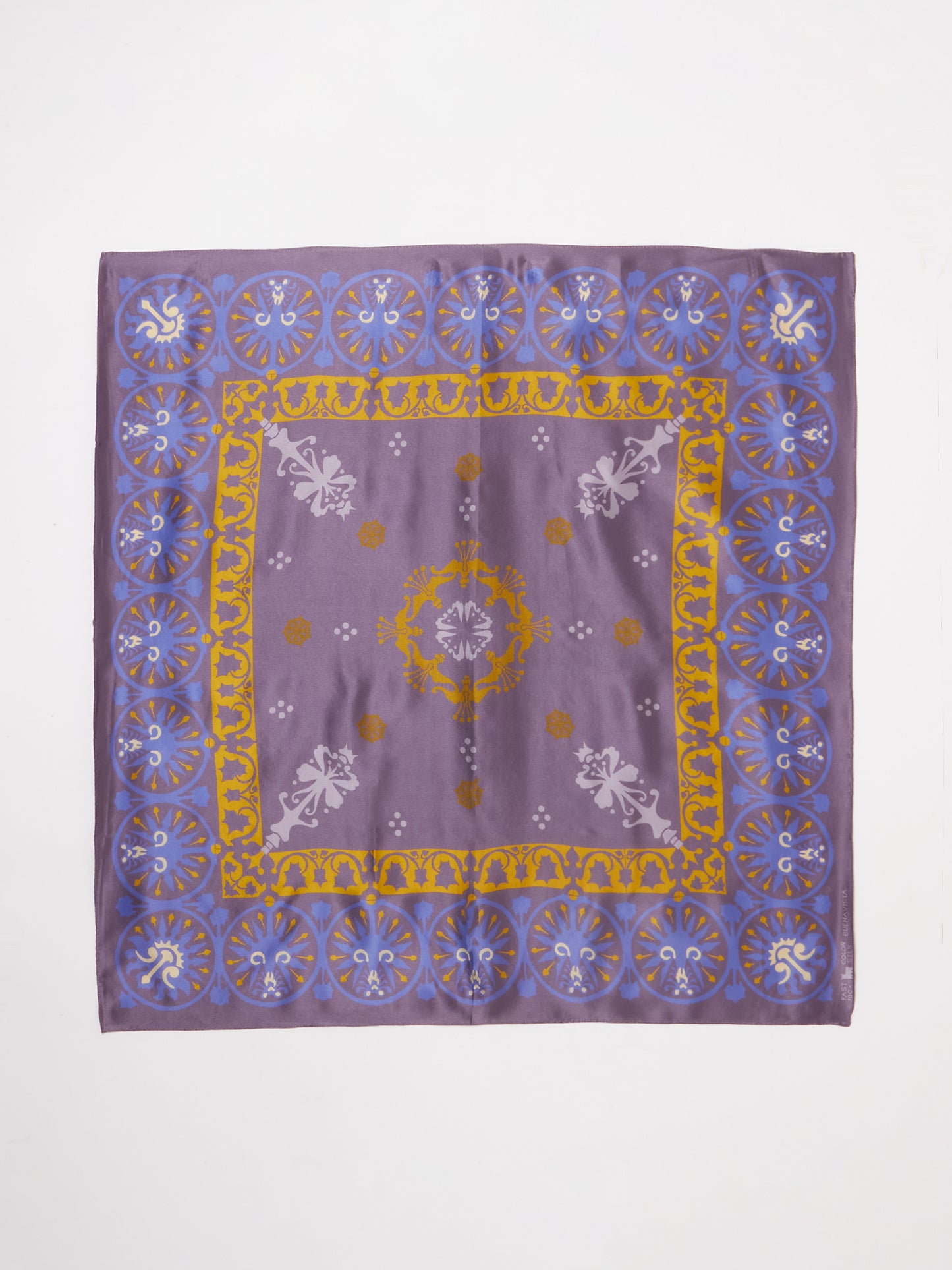 Colored Bandana Silk Scarf