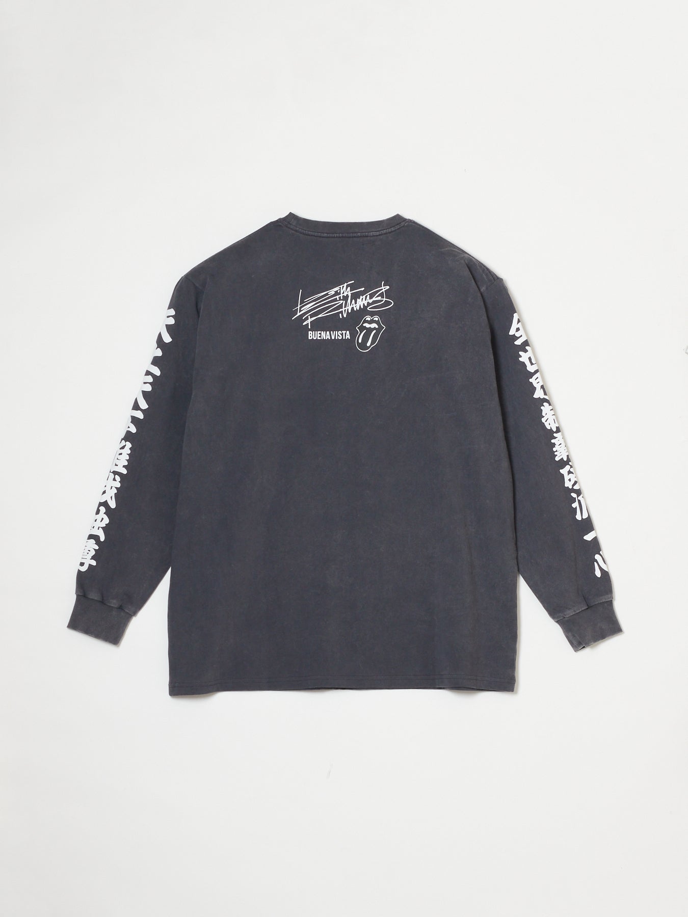 The Rolling Stones rip&tongue pigment L/S tee