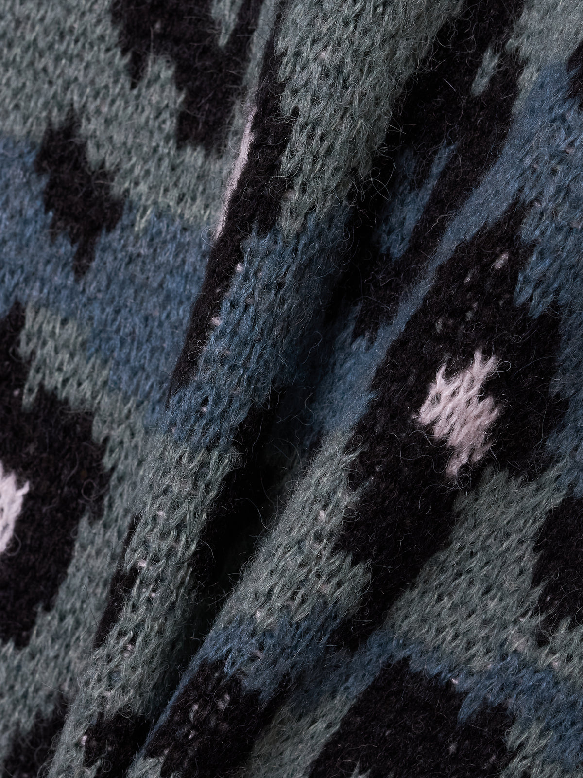 Leopard camo crew neck knit
