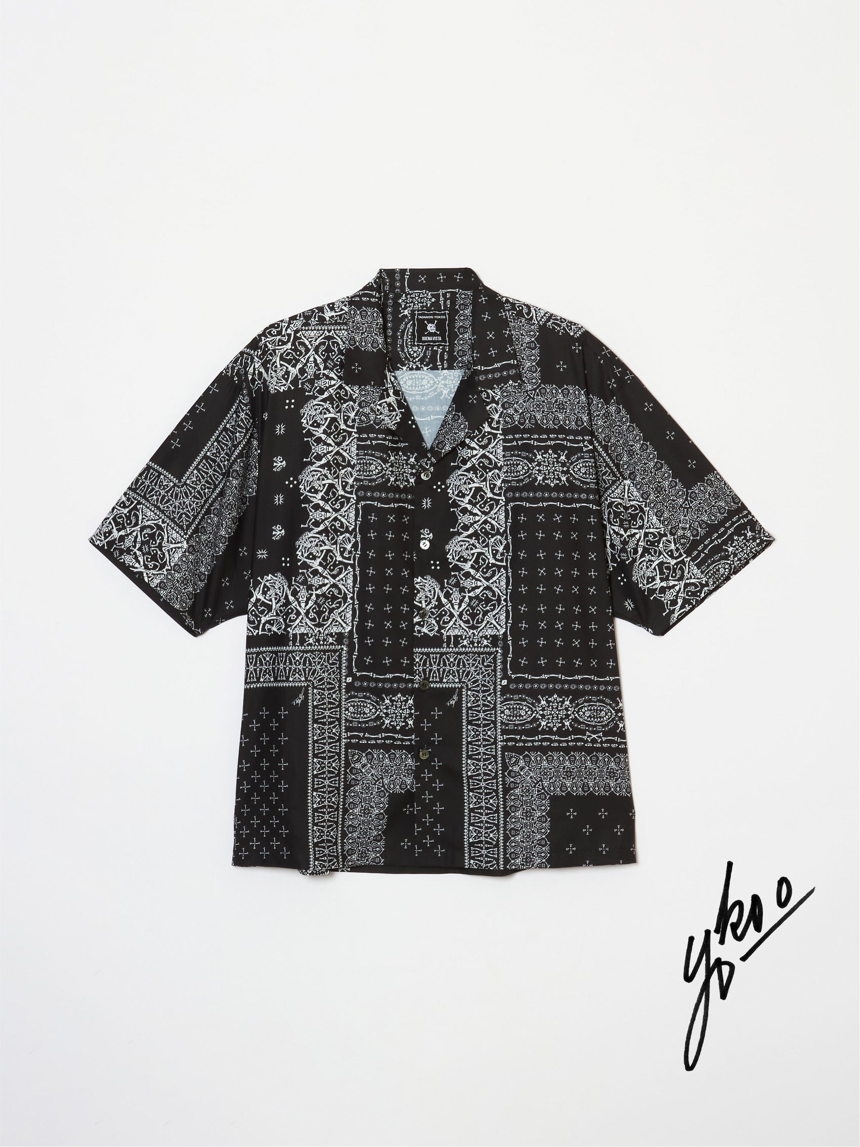【横尾忠則 × BUENA VISTA】髑髏 bandana S/S shirts