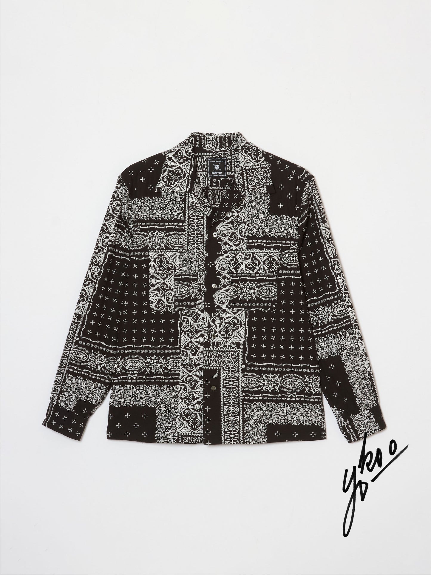 【横尾忠則 × BUENA VISTA】髑髏 bandana L/S shirts
