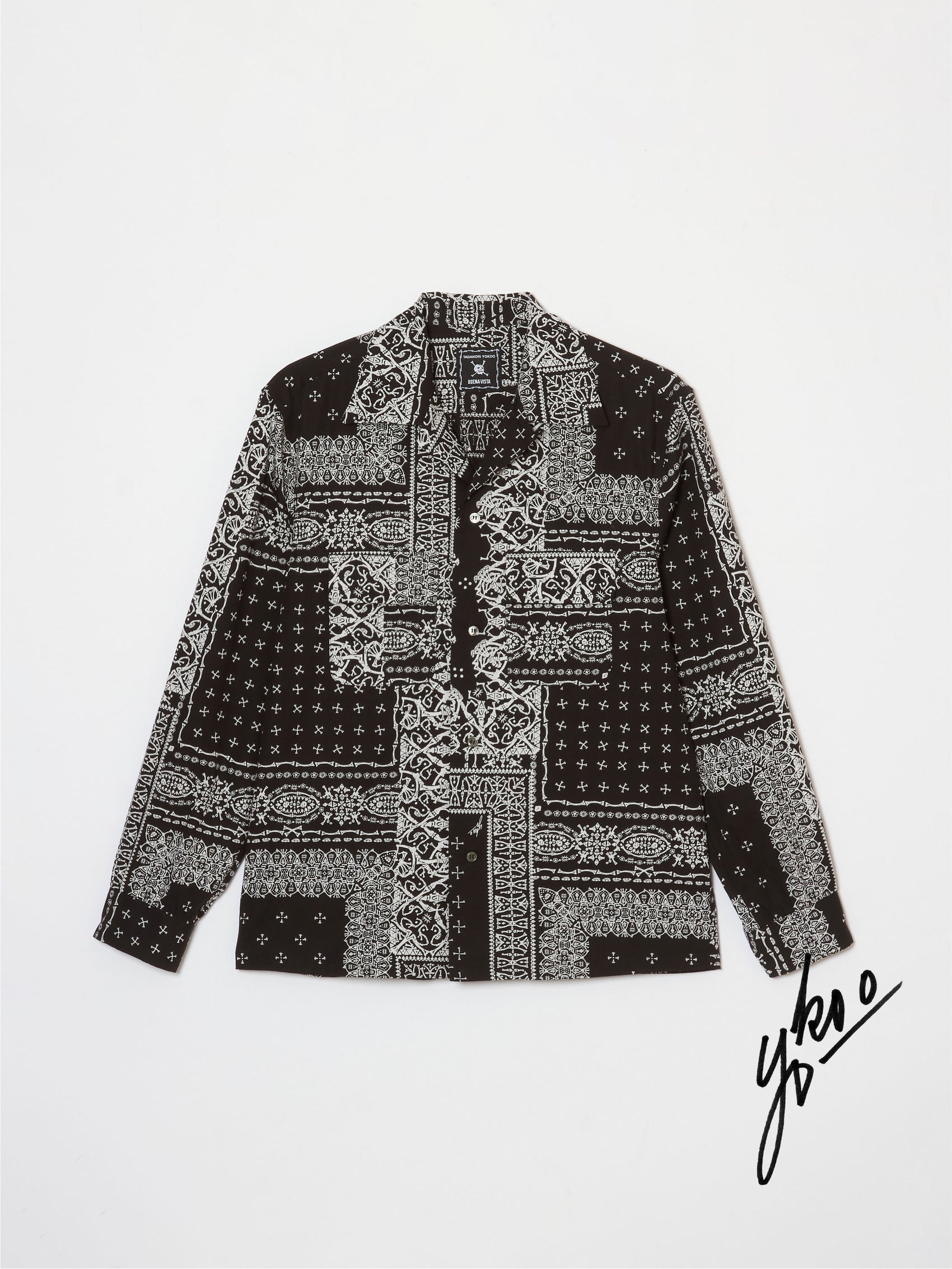 【横尾忠則 × BUENA VISTA】髑髏 bandana L/S shirts