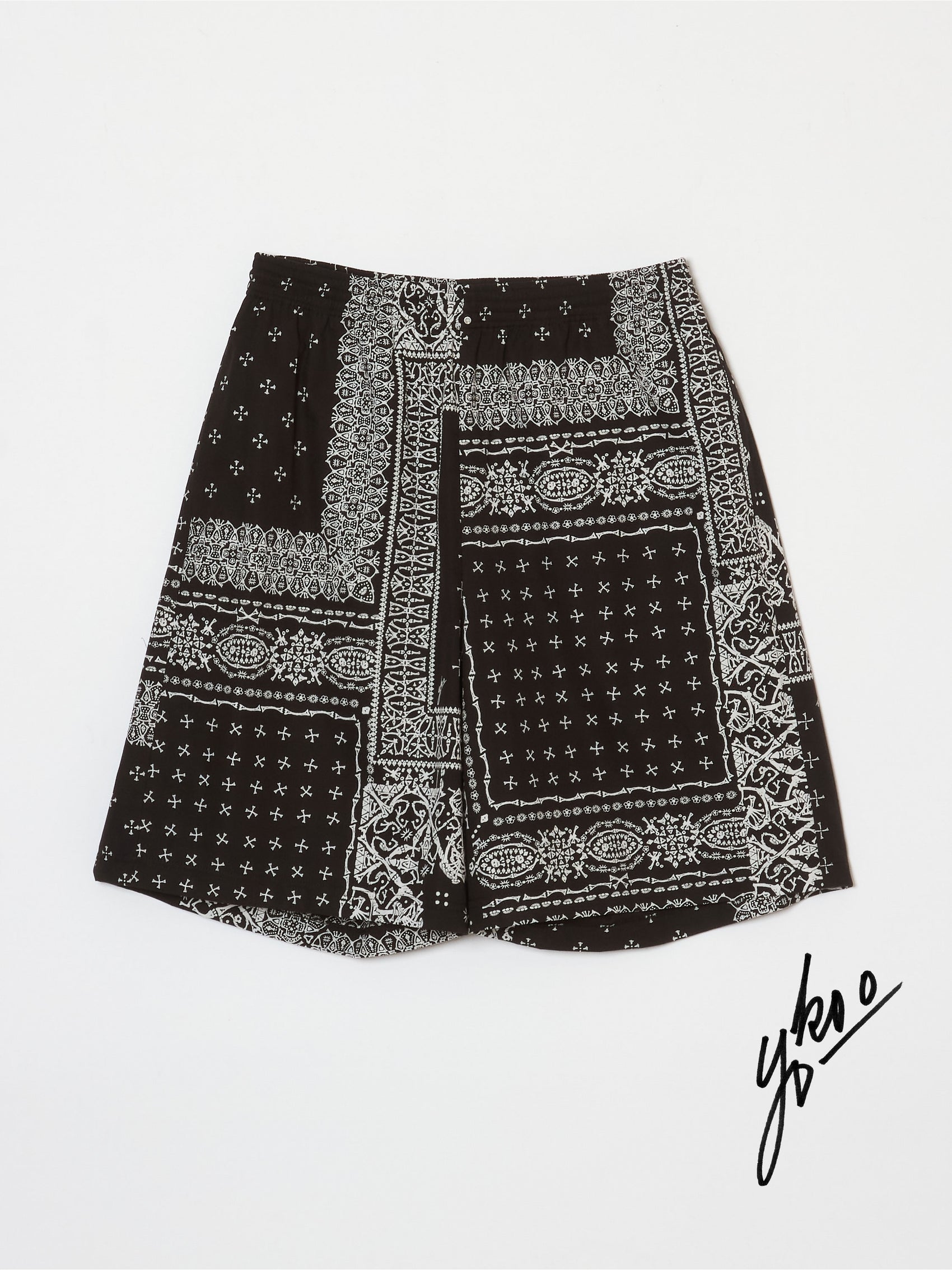 【横尾忠則 × BUENA VISTA】髑髏 bandana shorts