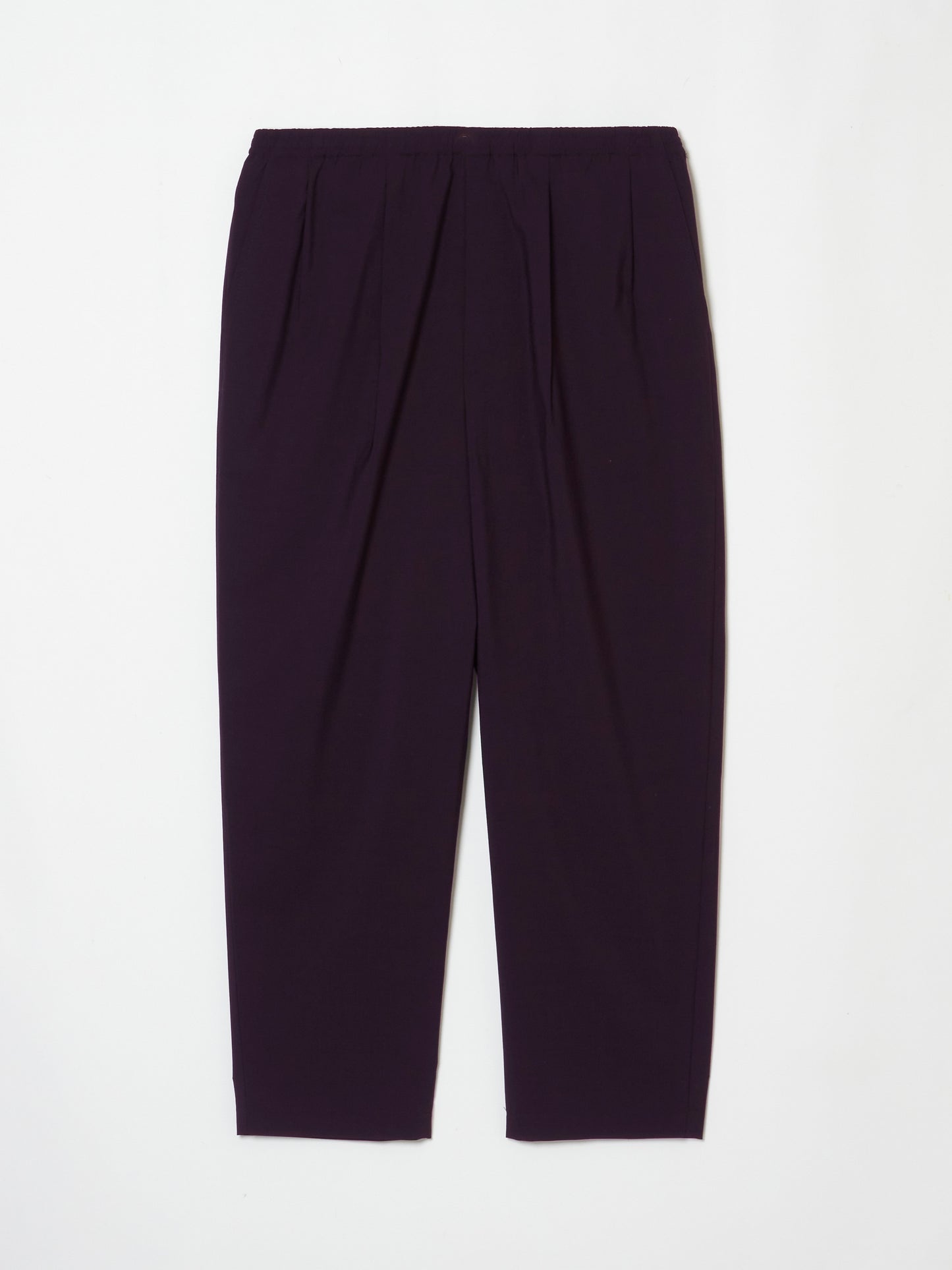 ブエナビスタのEASY TUCK SLACKS・ボルドー