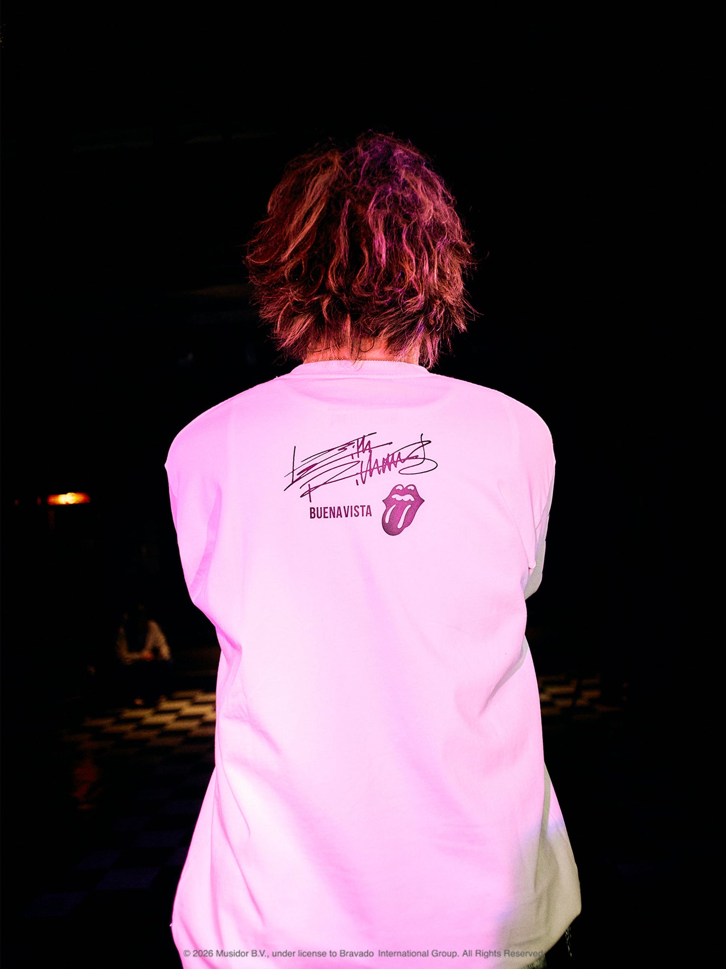 The Rolling Stones rip&tongue pigment L/S tee