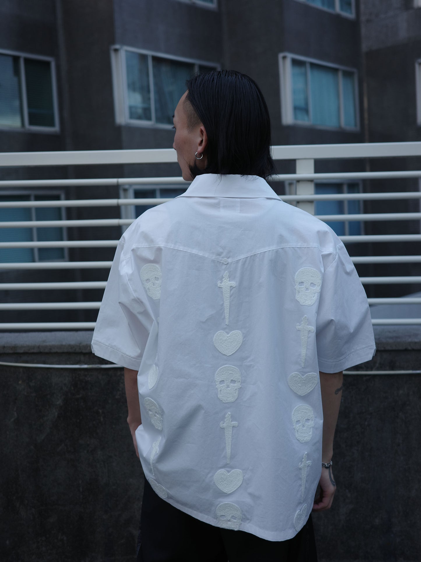 Guayabera shorts shirt