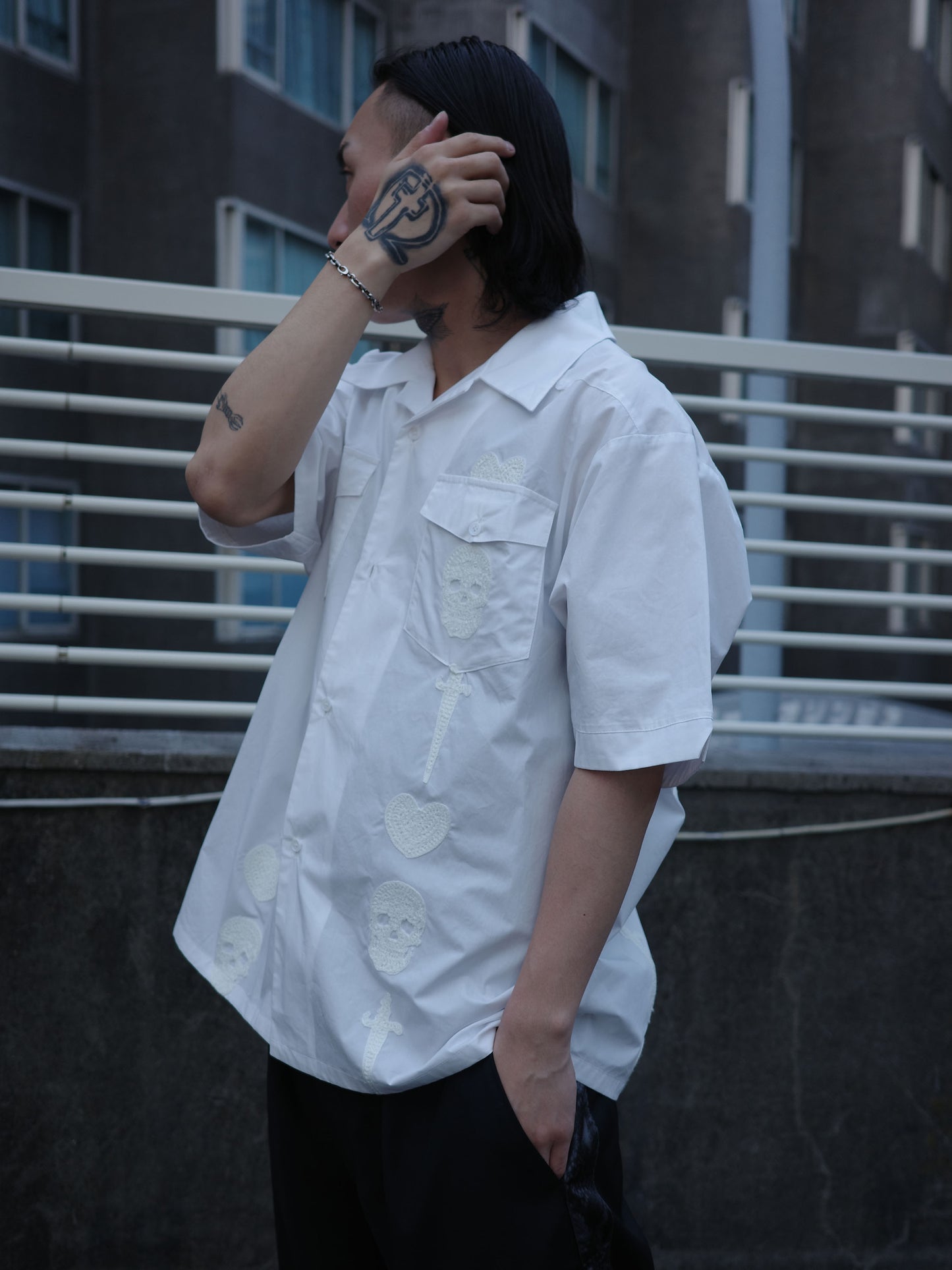 Guayabera shorts shirt