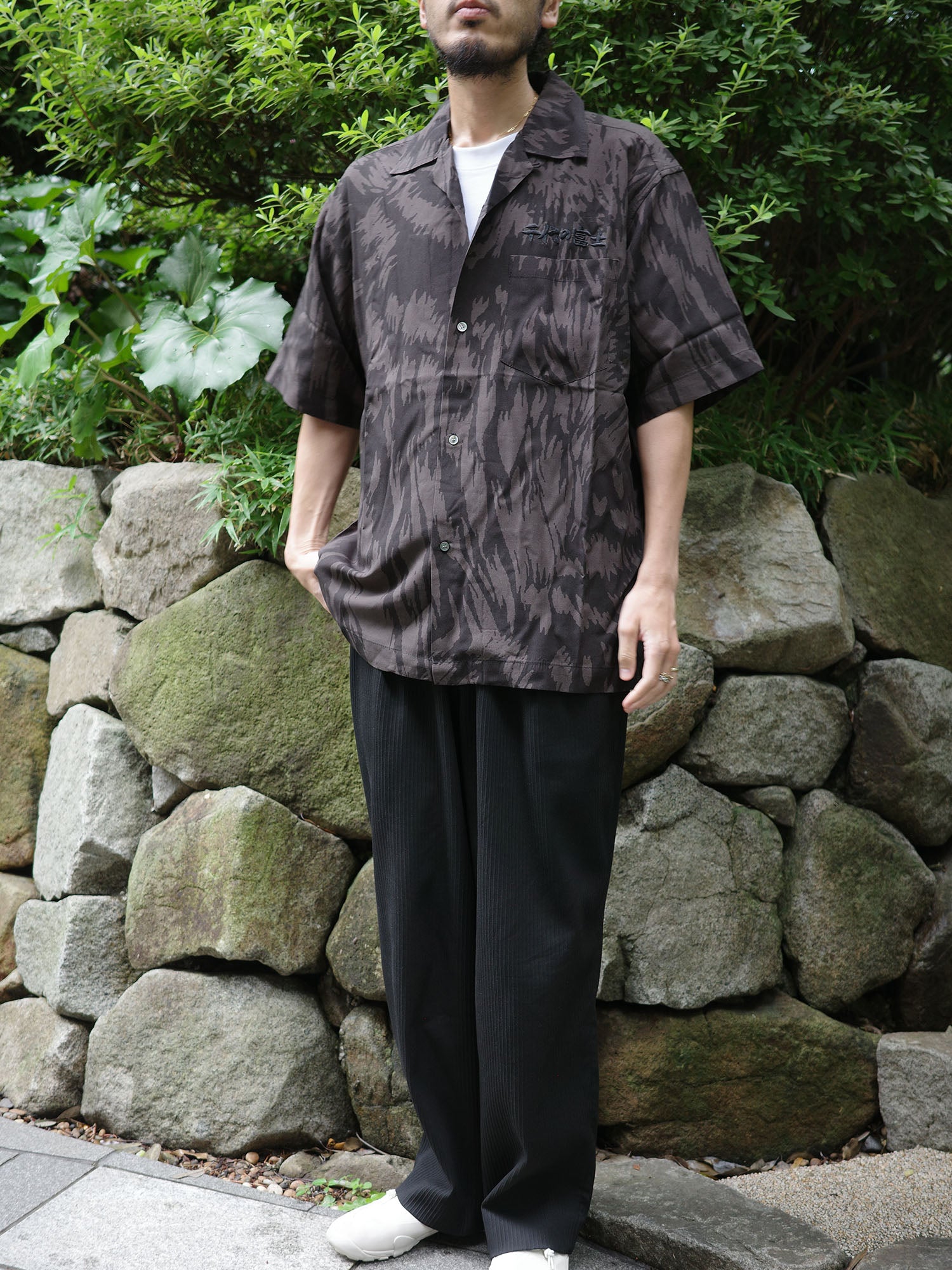 うるふ☺︎ 購入お願いします 千代の富士×BUENA VISTA】wolf pattern s/s shirt