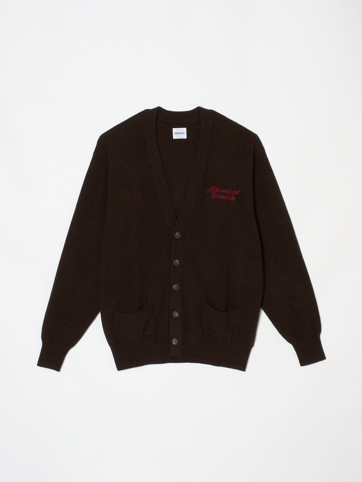 Cashmere logo knit cardigan