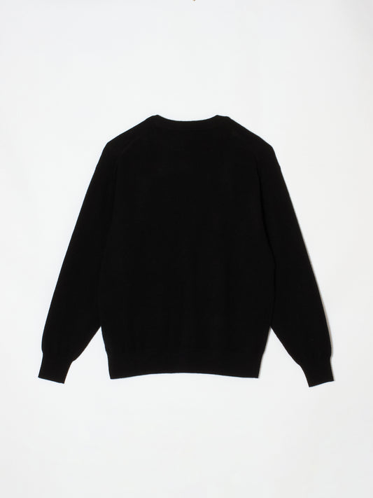 Cashmere logo knit cardigan