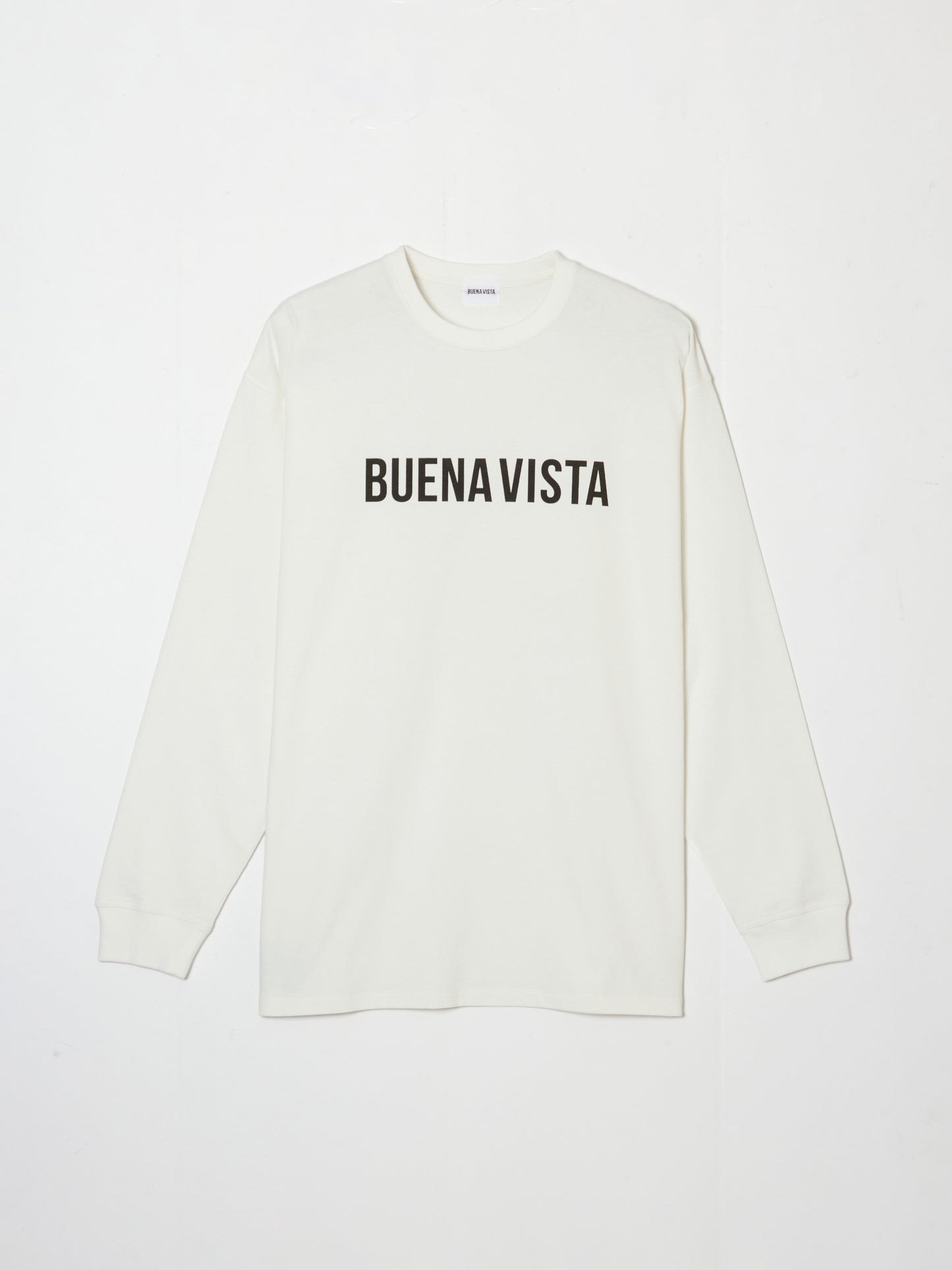 ブエナビスタのBUENA VISTA LOGO L/S・ホワイト