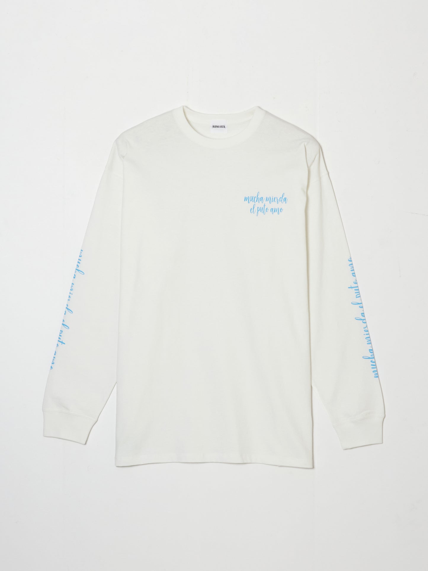 ブエナビスタのCursive L/S・ホワイト