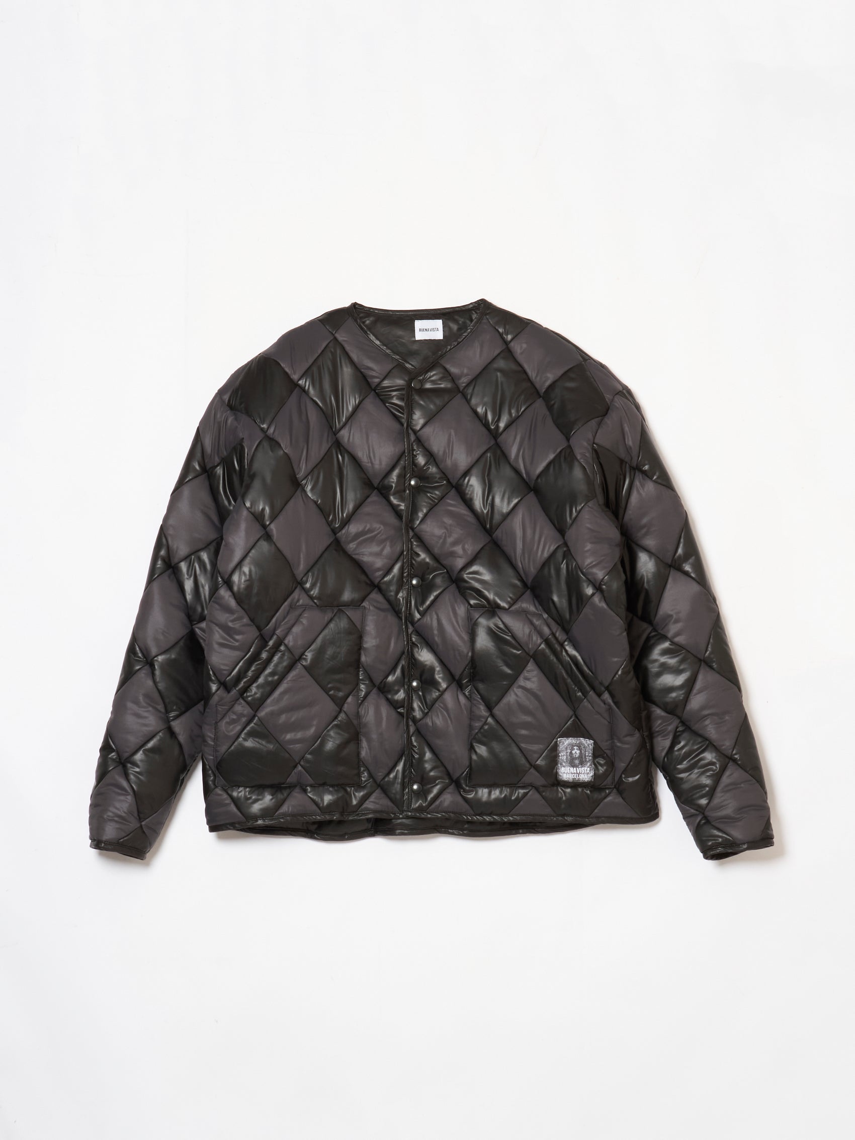 Argyle quilting blouson