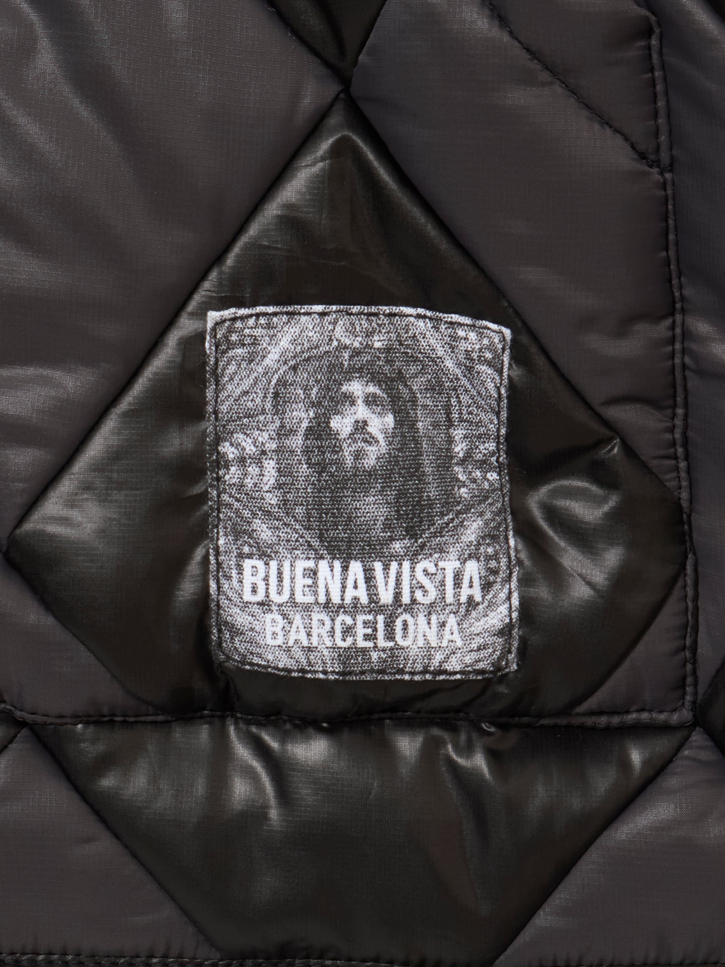 Argyle quilting blouson