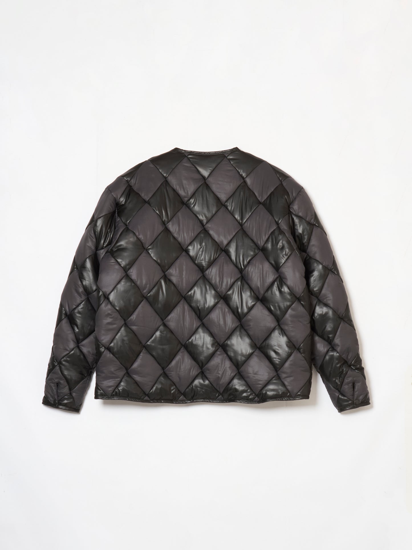 Argyle quilting blouson