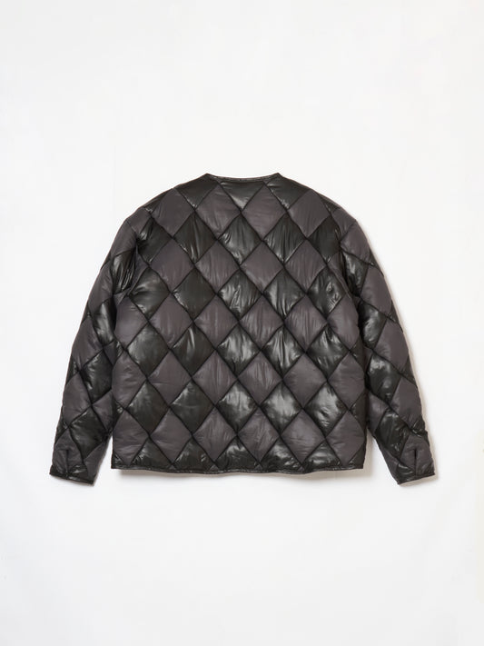 Argyle quilting blouson