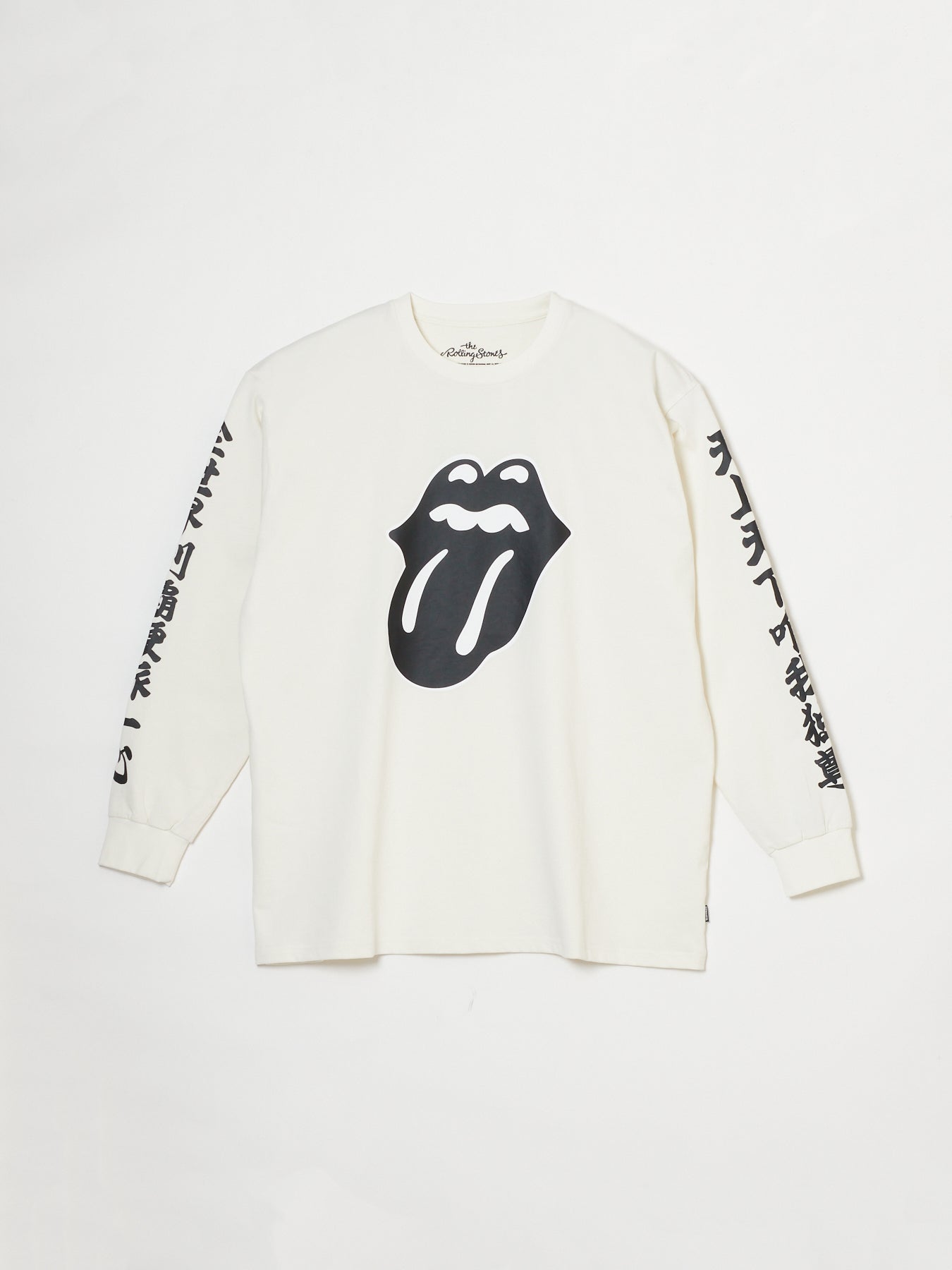 The Rolling Stones rip&tongue pigment L/S tee
