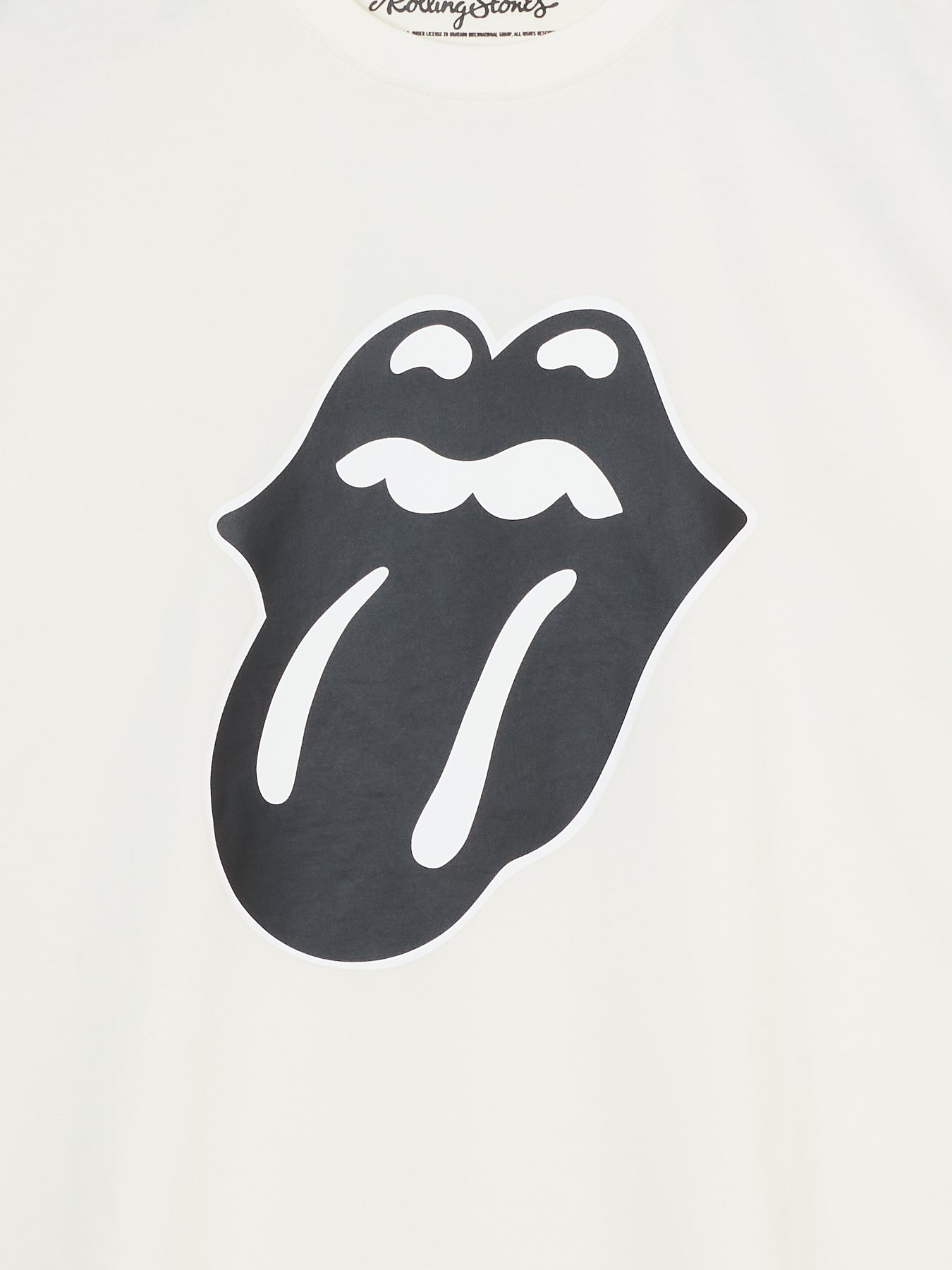 The Rolling Stones rip&tongue pigment L/S tee