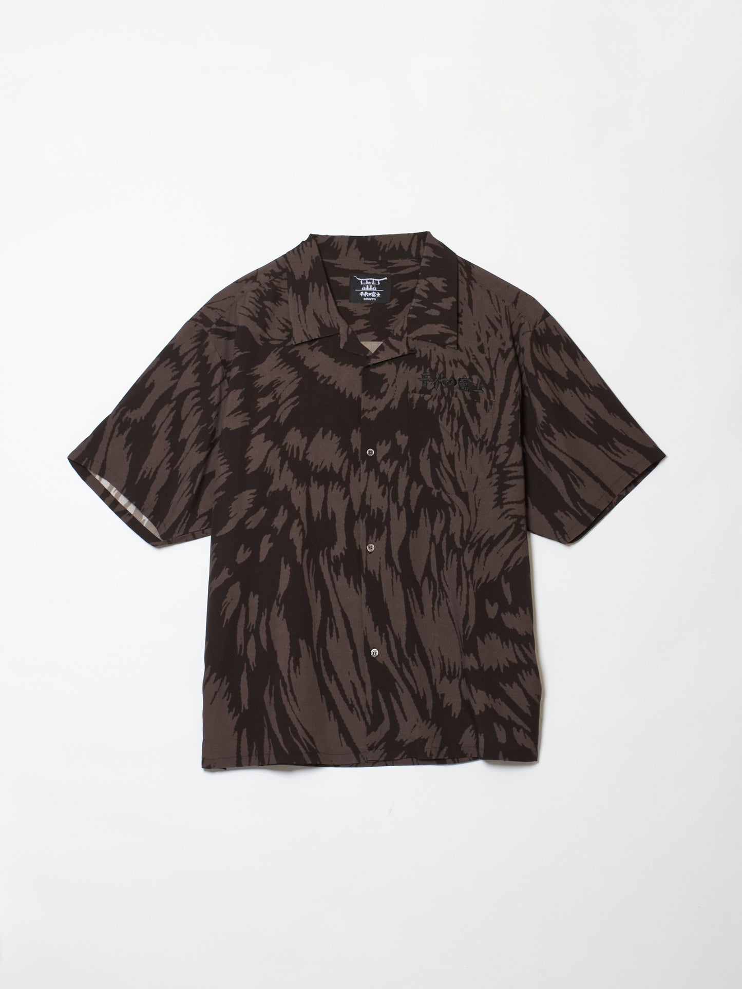 【千代の富士×BUENA VISTA】wolf pattern s/s shirt