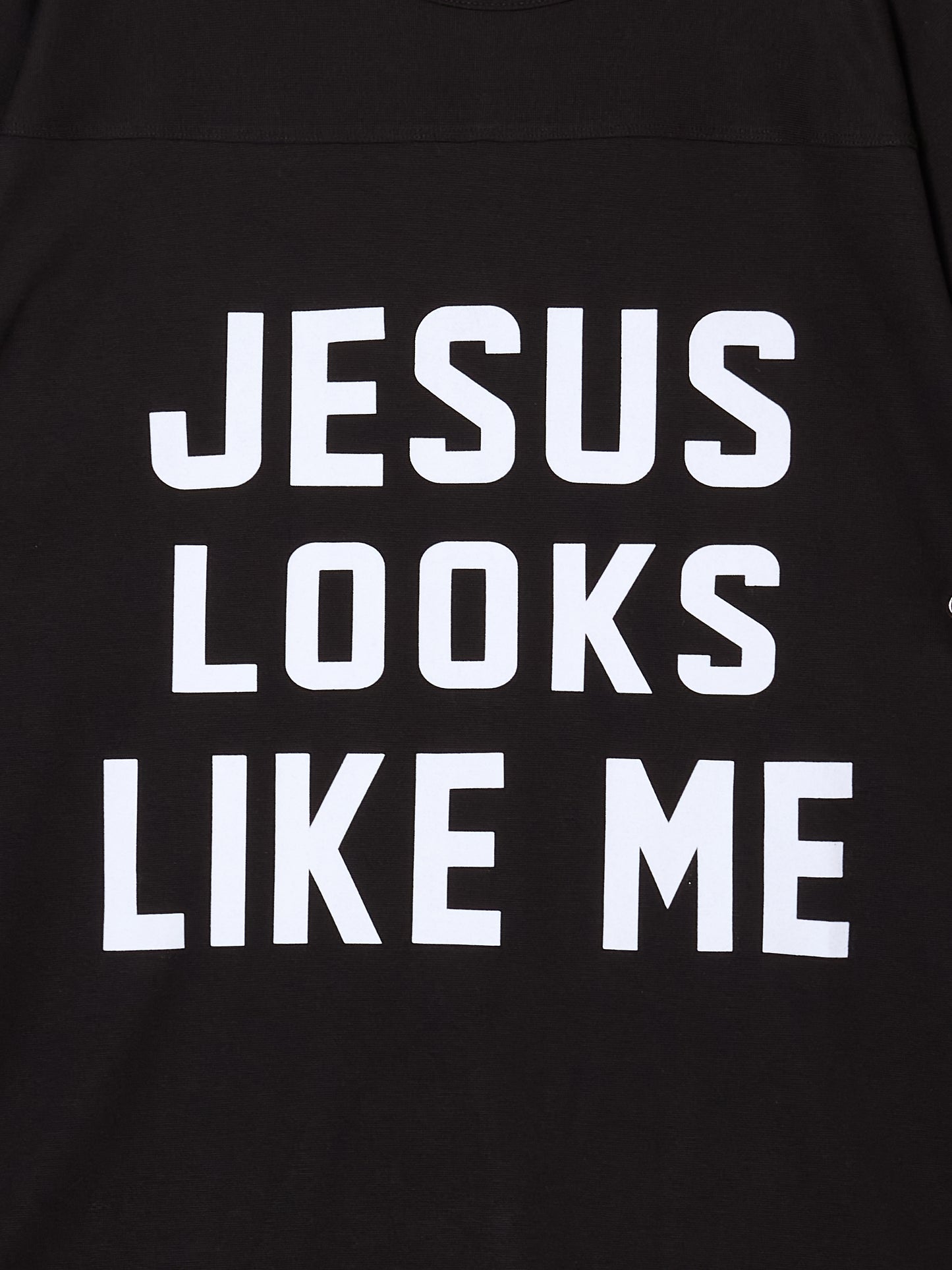 Jesus looks like me football shirt