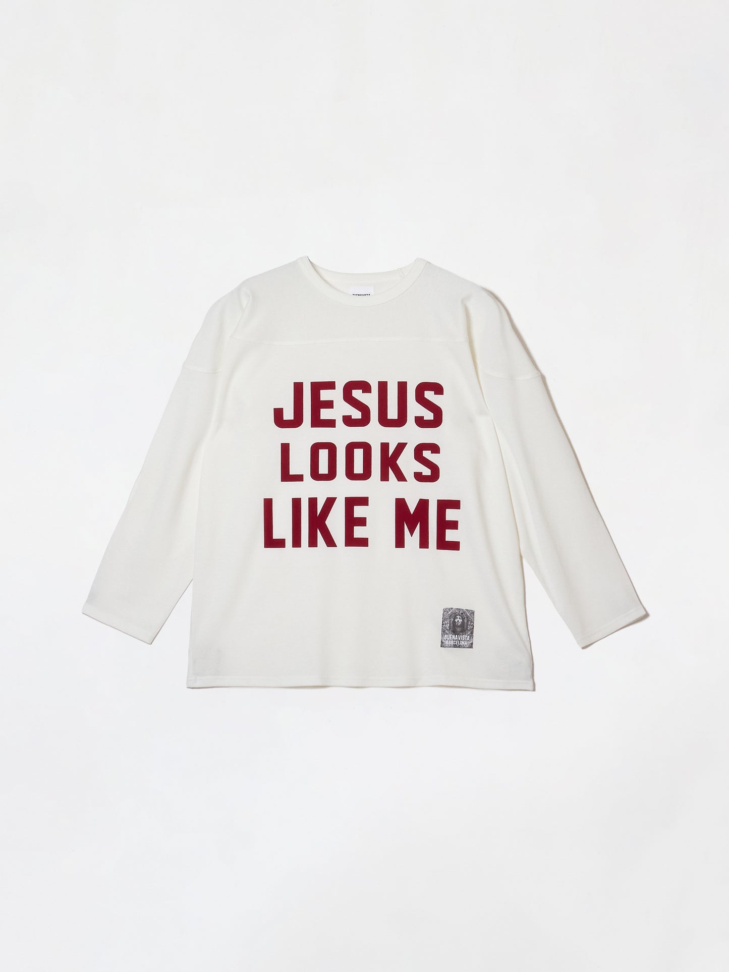 Jesus looks like me football shirt