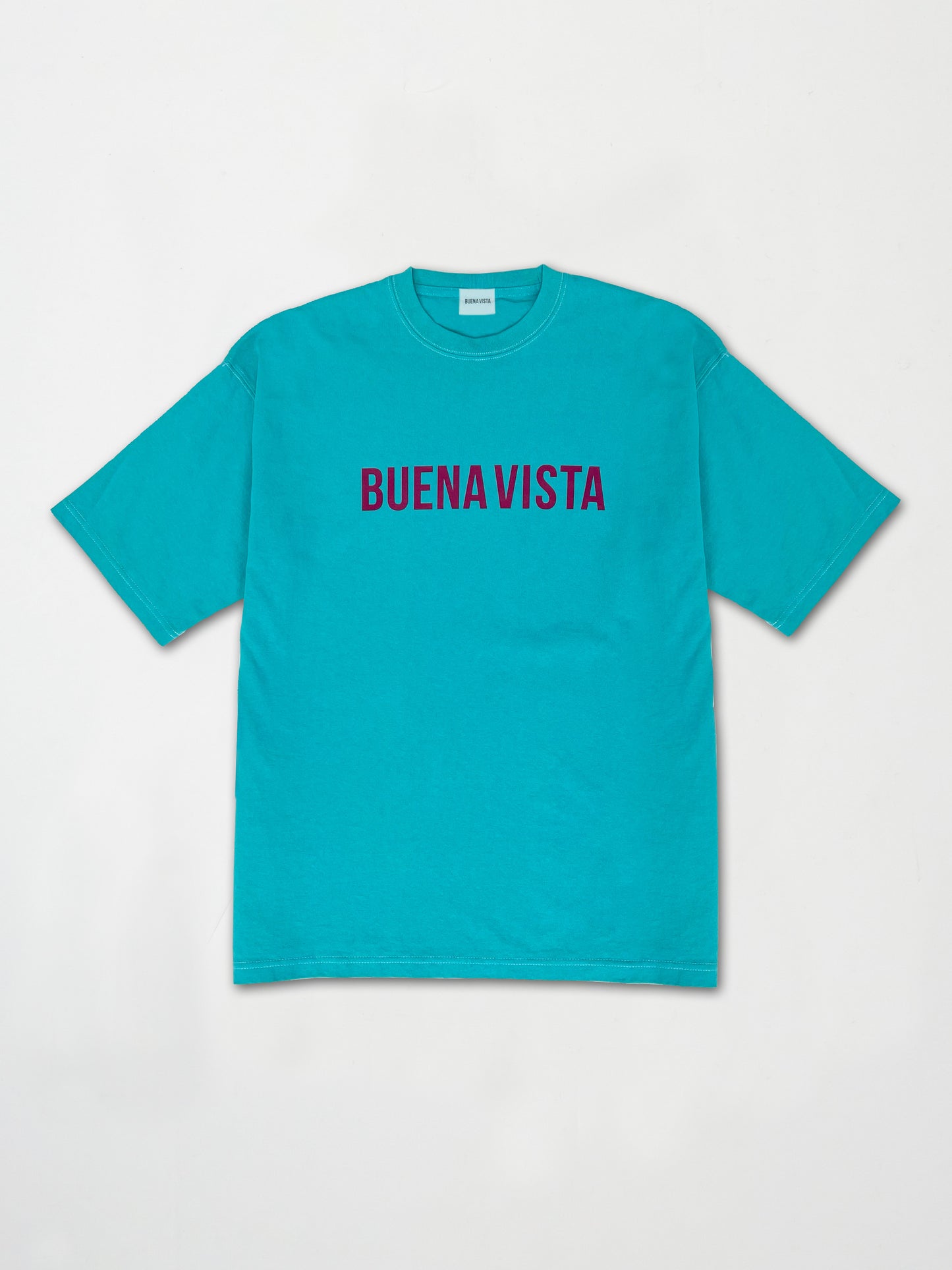 ブエナビスタのBUENA VISTA LOGO color tee・ターコイズ