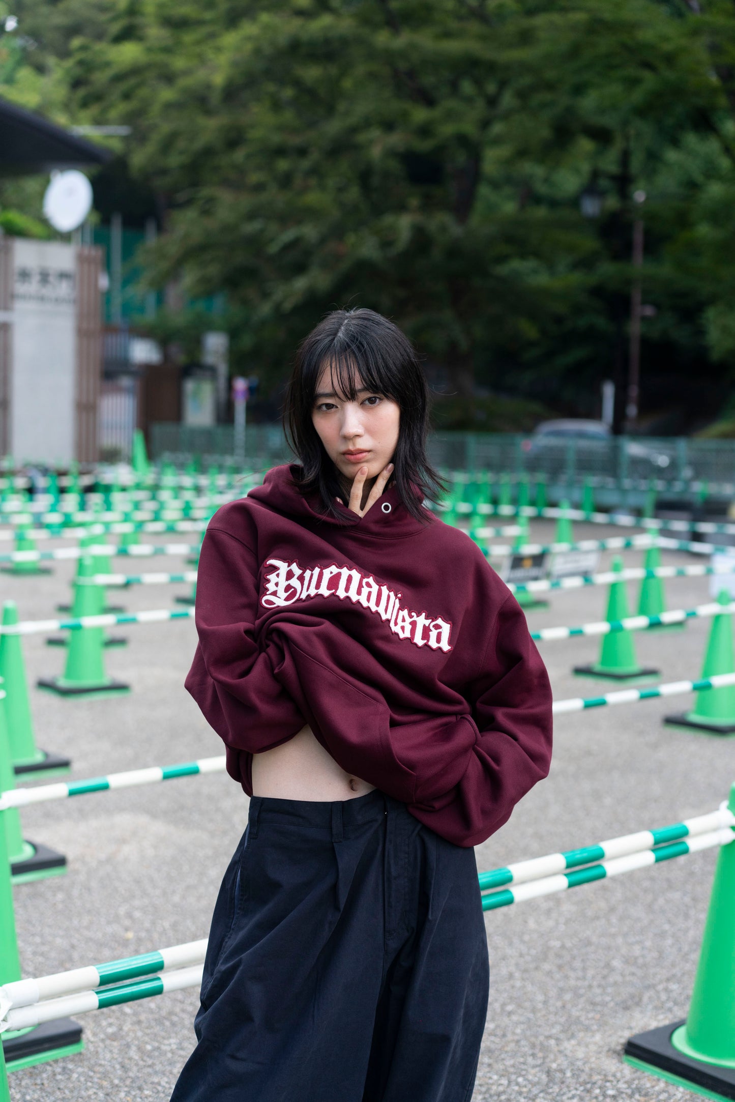 BV gothic logo hoodie