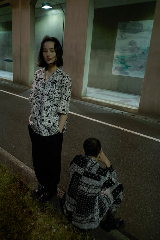 【横尾忠則 × BUENA VISTA】雑踏髑髏 S/S shirts