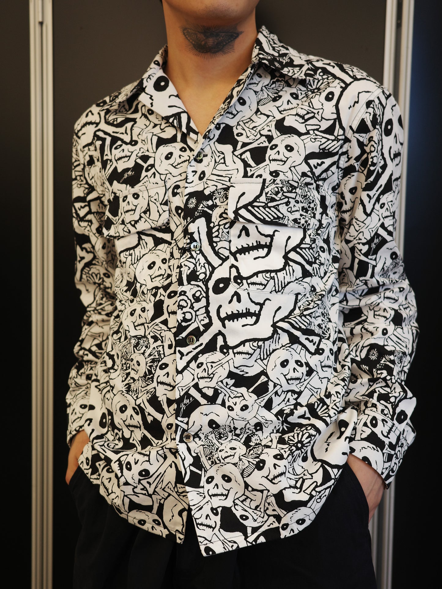 【横尾忠則 × BUENA VISTA】雑踏髑髏 L/S shirts