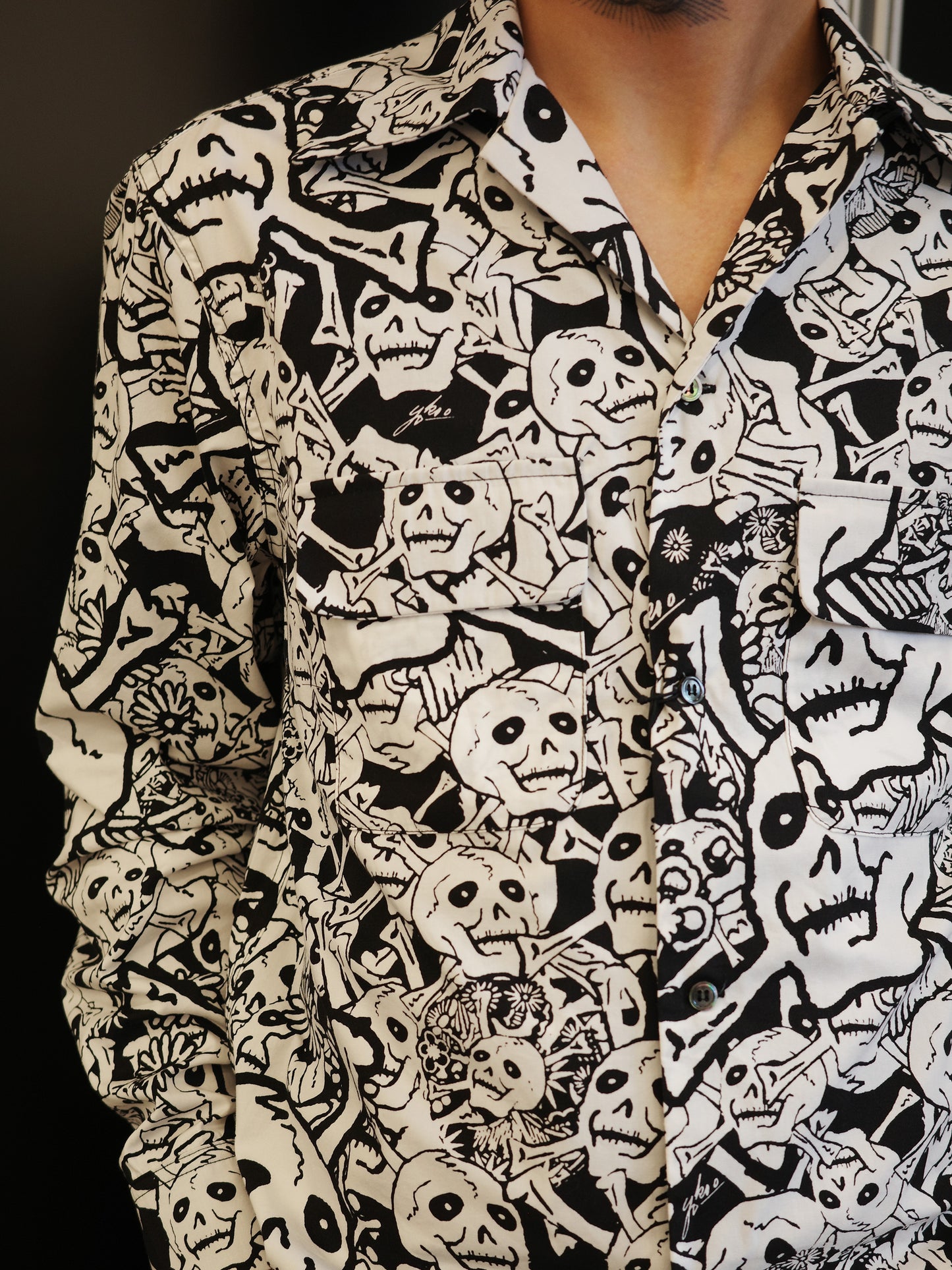 【横尾忠則 × BUENA VISTA】雑踏髑髏 L/S shirts