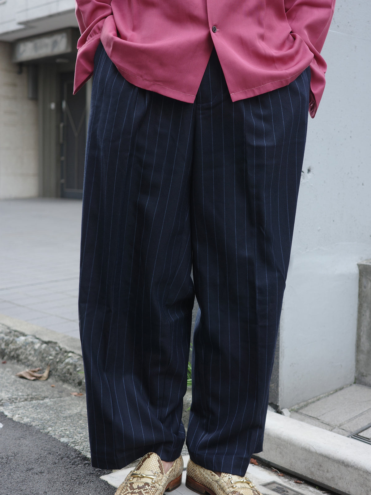 Stripe huge pants