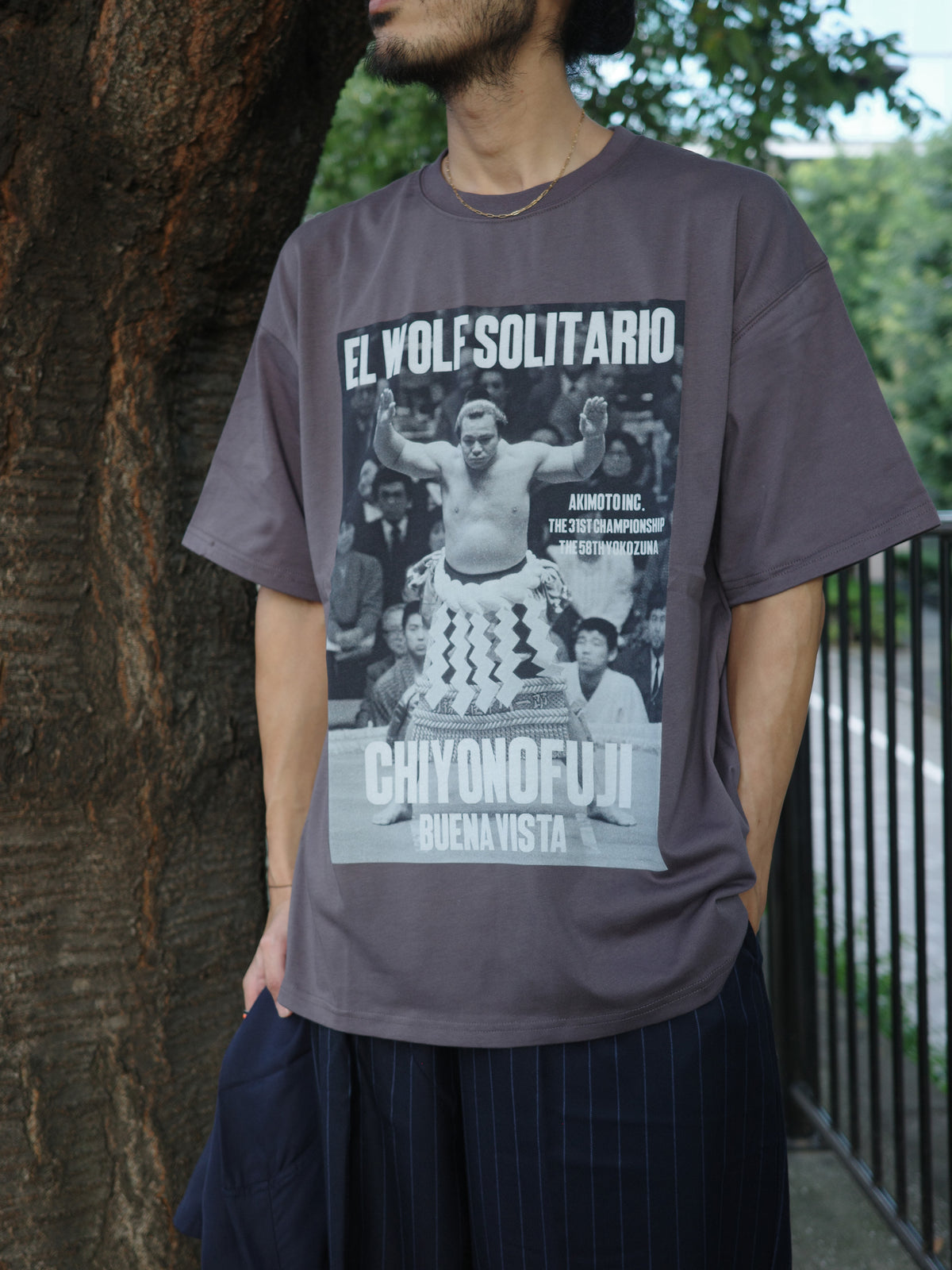 【千代の富士×BUENA VISTA】El wolf solitario tee uno