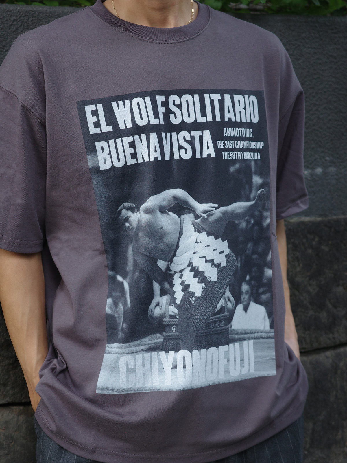 【千代の富士×BUENA VISTA】El wolf solitario tee dos