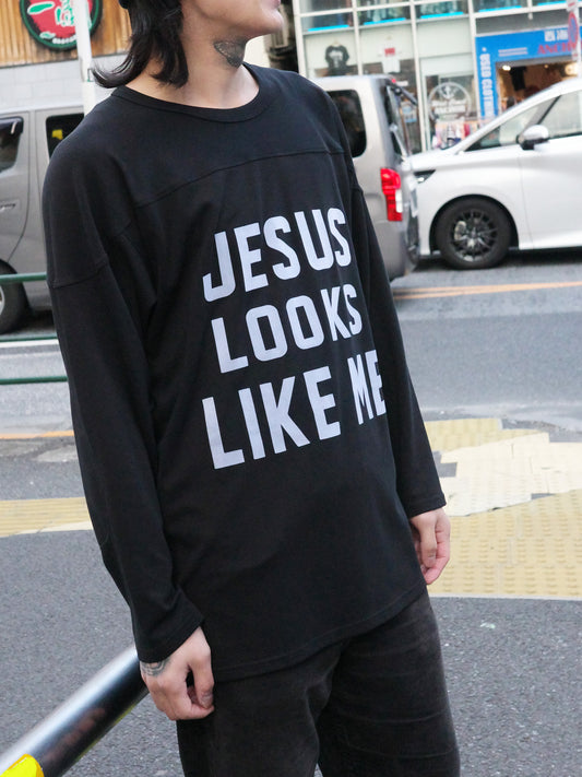 Jesus looks like me football shirt