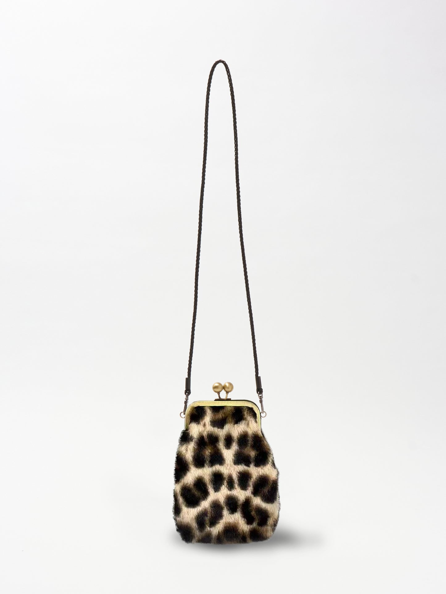BV がま口 fur leopard