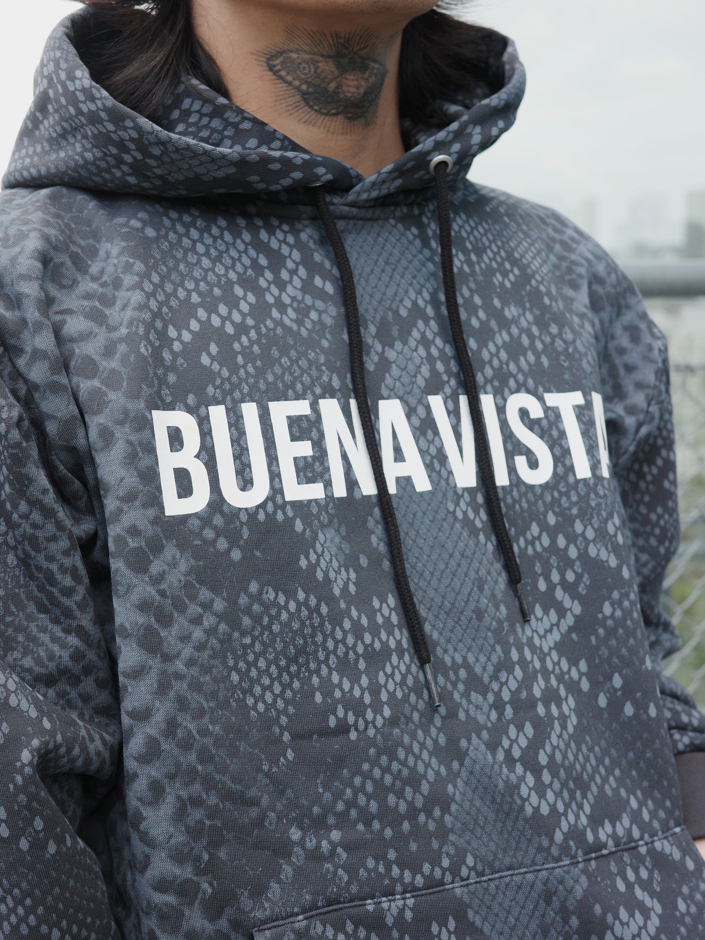 Python patterned hoodie