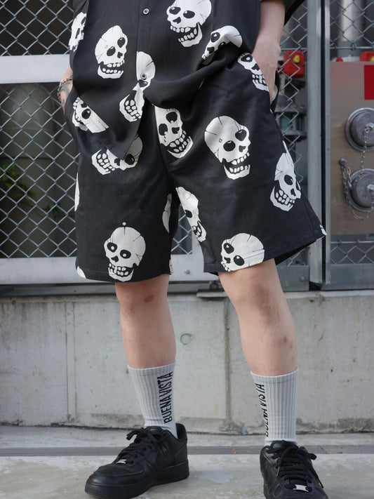 Skull patterned shorts
